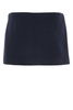 Navy Blue Cotton Mini Skirt