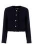 Miu Miu Frayed Edge Tweed Jacket