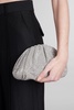 Jaala Clutch In Silver Polyester Luggage