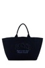 Midnight Blue Denim Shopping Bag