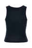 Dark Blue Silk Tank Top