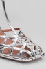 Lidia Sandals In Silver Leather