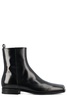 Prada Men Brushed Leather Chelsea Boots