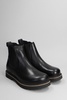 Highwood Combat Boots In Black Leather