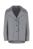 Grey Wool Blend Coat