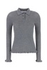 Grey Wool Oda Polo Shirt