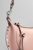 Oskan Moon Shoulder Bag In Rose-pink Leather