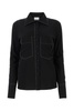 Black Silk Blend Shirt