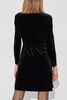 Velvet Dress With Long Sleeves Emporio Armani