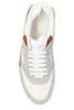 Bump Colour-Block Suede, Shell and Leather Low-Top Sneakers