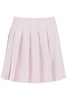 Self Portrait Pleated Satin Mini Skirt