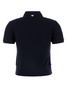 Thom Browne Woman Navy Blue Piquet Polo Shirt