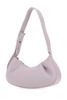 Lilac Leather Dimple Moon Shoulder Bag