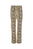 Miu Miu Animal Printed Logo Patch Pants