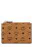 Mcm Unisex Printed Canvas Aren Card Holder