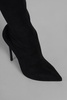 Blade High Heels Boots In Black Suede