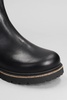 Highwood Combat Boots In Black Leather