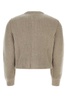 Bottega Veneta Man Dove Grey Wool Blend Cardigan