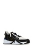 'Fendi Flow' Multicolor Low-Top Sneaker with Logo Detail in Leather Man