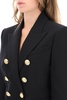 Double Breast Blazer Jacket With Logo Buttons Jackets Black