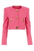 Moschino T-Bar Fastened Cropped Jacket