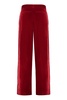 JW ANDERSON Velvet Elegance Trousers with Satin Accents