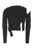 Black Wool Blend Cardigan