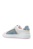 B-Court denim-trimmed leather sneakers