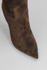 Blade High Heels Boots In Brown Suede