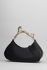 Hobo Hand Bag In Black Leather