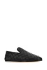 Bottega Veneta Man Black Leather Sunday Slippers