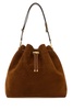 Caramel Suede Bon Bon Bucket Bag