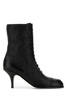 Black Leather Ankle Boots