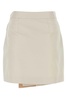 Ivory Canvas Mini Skirt