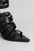 Sandals In Black Leather