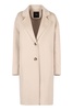 Pinko Cacciavite Single-Breasted Wool Coat