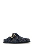 Fendi Woman Embroidered Denim Feel Slippers