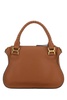 Brown Leather Medium Marcie Handbag