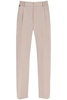 Single Pleat Wool Silk Trousers