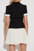 Self-Portrait Crepe Contrast Chiffon Mini Dress