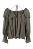 Ruffled Silk Blouse