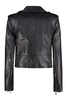 Cropped leather Moto jacket