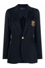 Polo Ralph Lauren Logo Embroidered Double-Knit Blazer