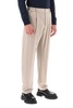 Single Pleat Wool Silk Trousers