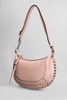 Oskan Moon Shoulder Bag In Rose-pink Leather