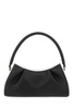 Two-tone Leather Dimple Moon Shoulder Bag