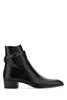 Black Leather Chelsea Wyatt Ankle Boots