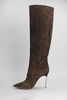 Blade High Heels Boots In Brown Suede