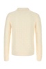 Ivory Stretch Wool Blend Sweater