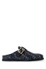 Fendi Woman Embroidered Denim Feel Slippers